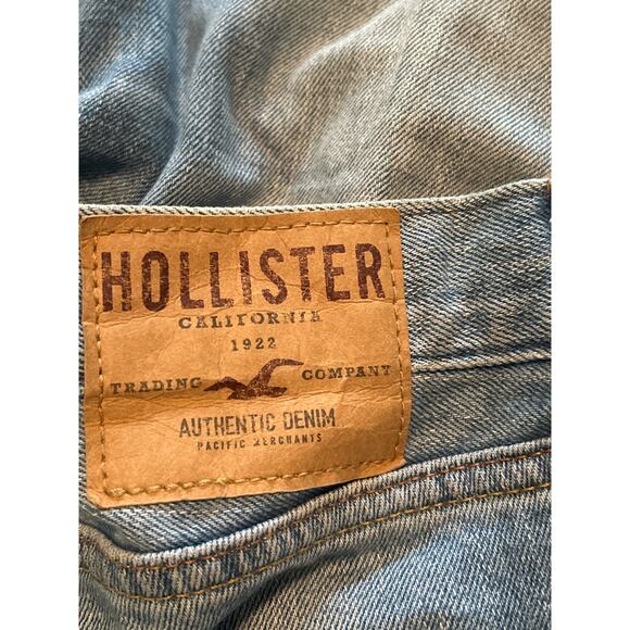 GUC Hollister California Men's Slim Straight Leg Jeans Distressed Size 34x32 - Picture 3 of 6